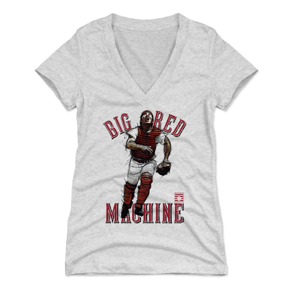 Johnny Bench Women's V-Neck T-Shirt | 500 LEVEL
