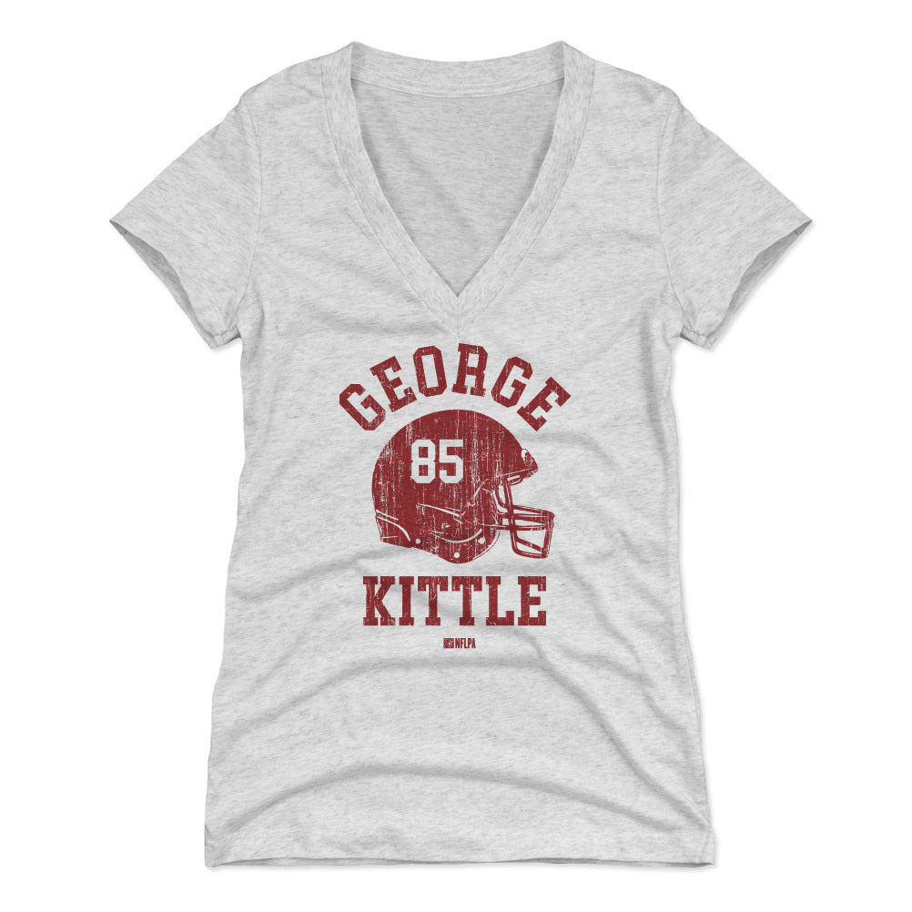 George Kittle Women's V-Neck T-Shirt | 500 LEVEL