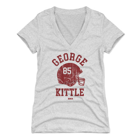 George Kittle Women's V-Neck T-Shirt | 500 LEVEL