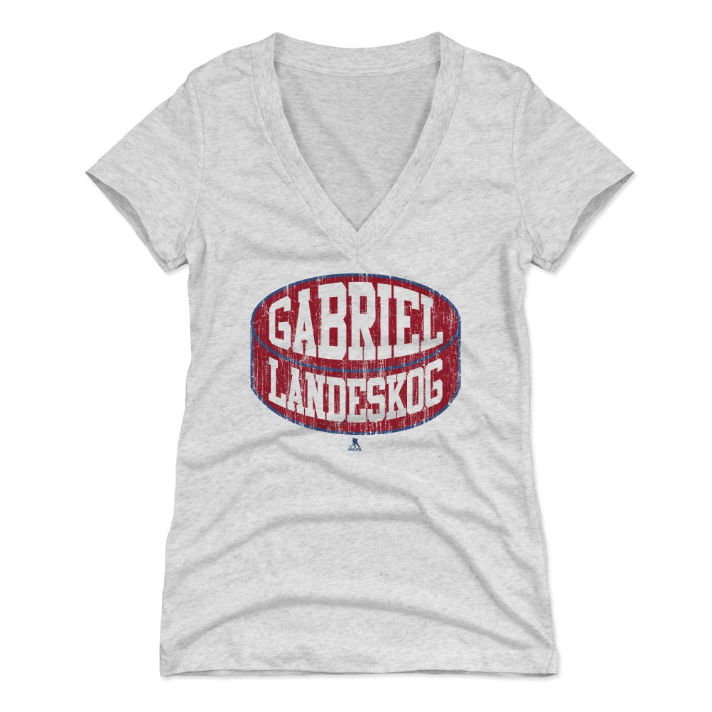 Gabriel Landeskog Women's V-Neck T-Shirt | 500 LEVEL