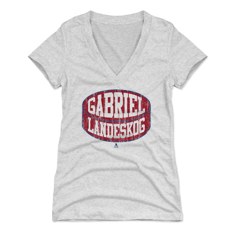 Gabriel Landeskog Women's V-Neck T-Shirt | 500 LEVEL