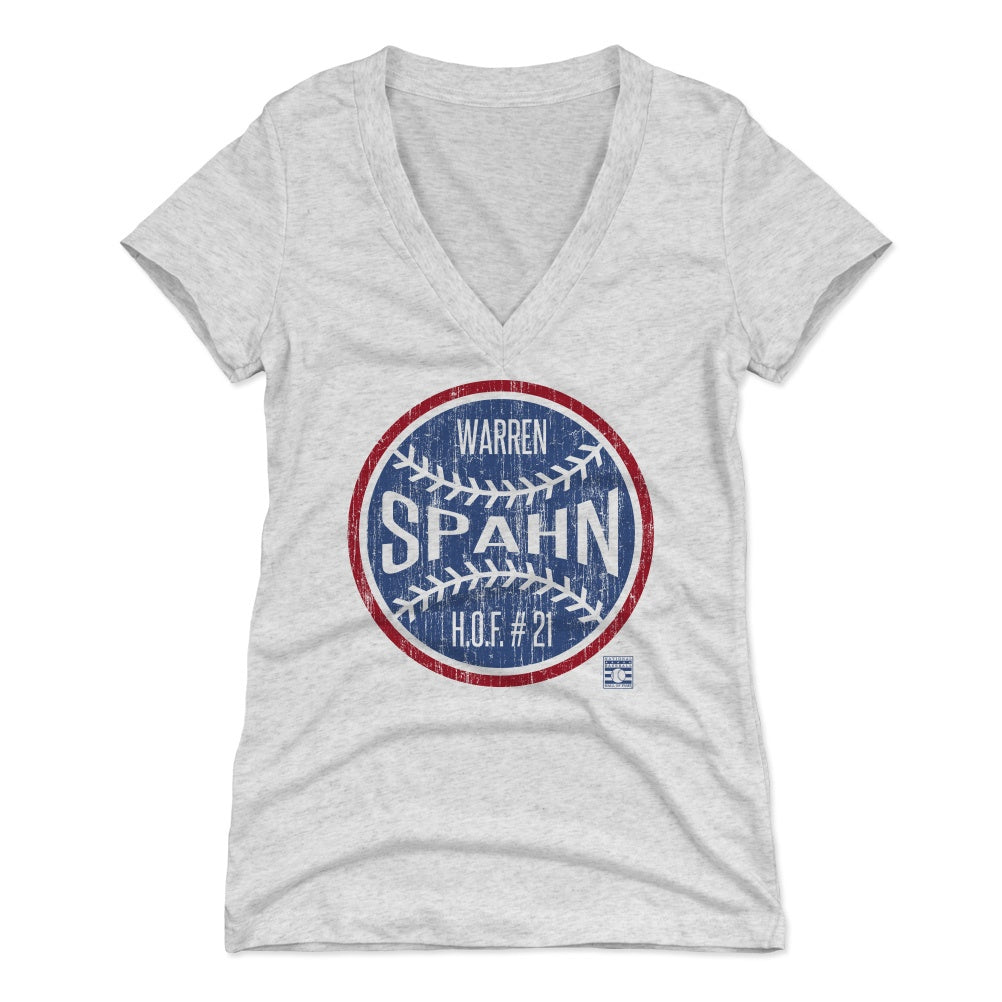 Warren Spahn Women's V-Neck T-Shirt | 500 LEVEL