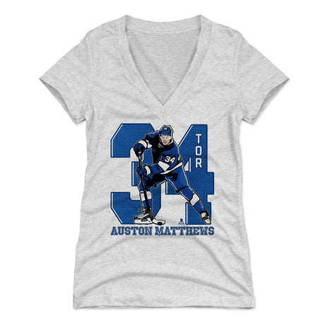 Auston Matthews Women's V-Neck T-Shirt | 500 LEVEL