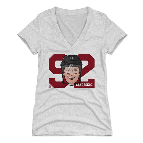 Gabriel Landeskog Women's V-Neck T-Shirt | 500 LEVEL