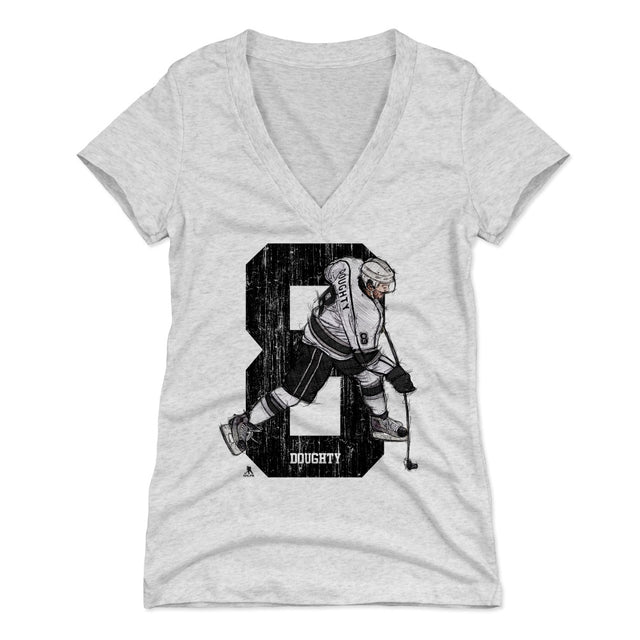 Drew Doughty Women's V-Neck T-Shirt | 500 LEVEL