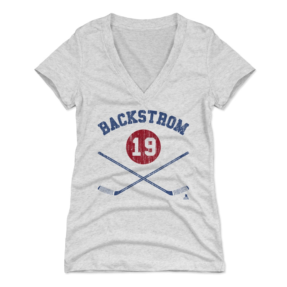 Nicklas Backstrom Women's V-Neck T-Shirt | 500 LEVEL