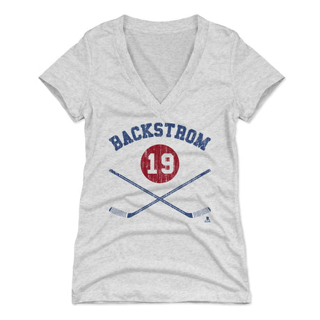 Nicklas Backstrom Women's V-Neck T-Shirt | 500 LEVEL