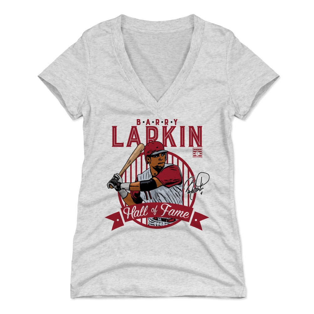 Barry Larkin Women's V-Neck T-Shirt | 500 LEVEL