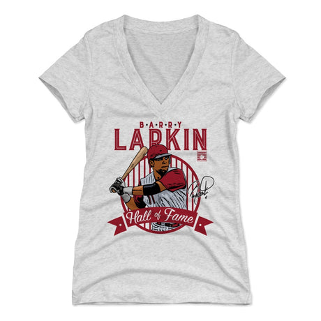Barry Larkin Women's V-Neck T-Shirt | 500 LEVEL