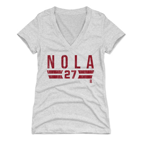 Aaron Nola Women's V-Neck T-Shirt | 500 LEVEL