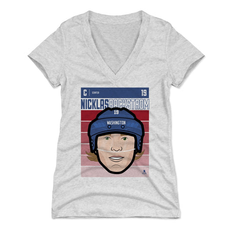 Nicklas Backstrom Women's V-Neck T-Shirt | 500 LEVEL