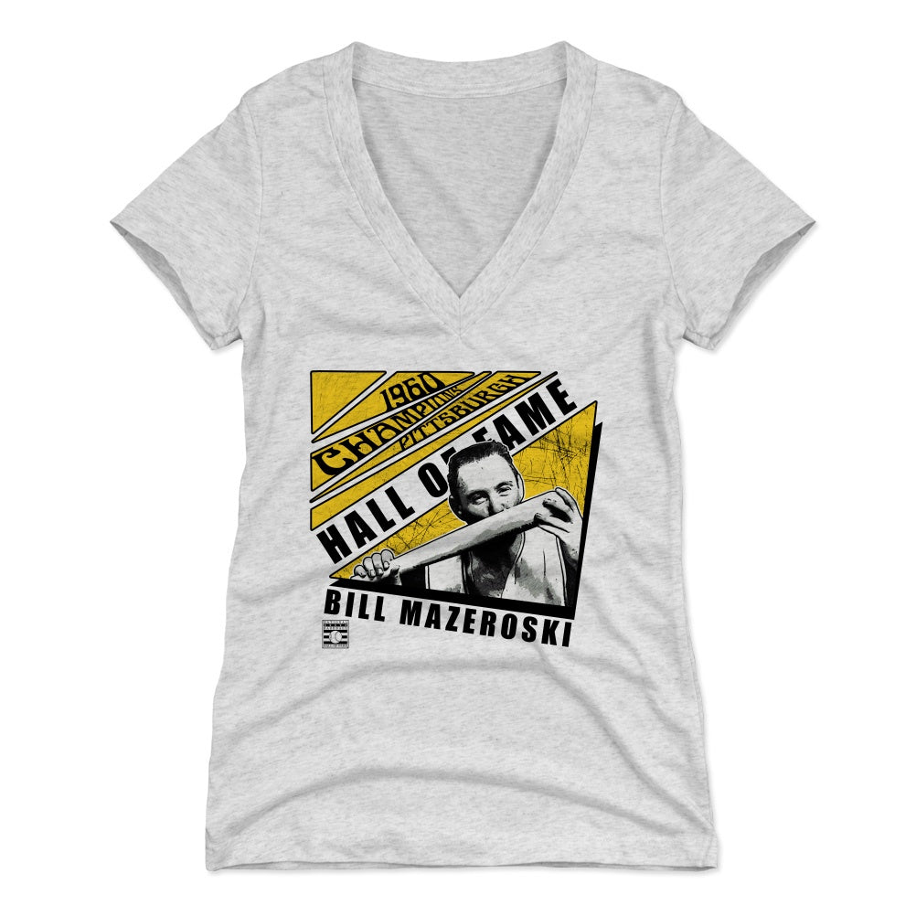 Bill Mazeroski Women's V-Neck T-Shirt | 500 LEVEL