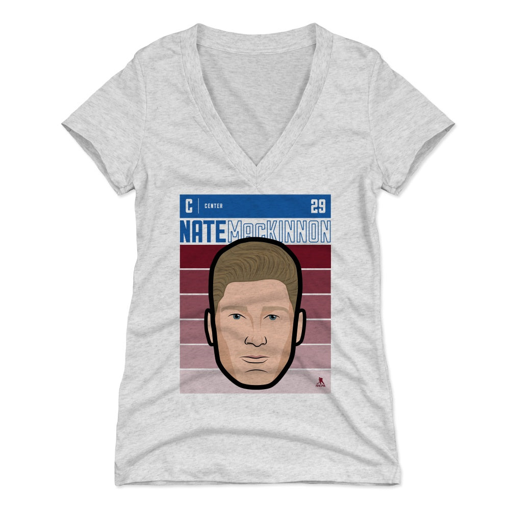 Nathan MacKinnon Women's V-Neck T-Shirt | 500 LEVEL