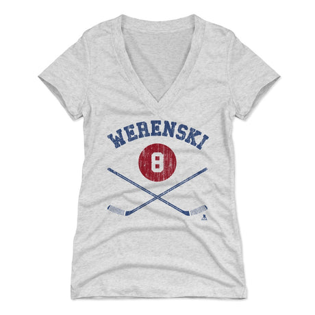 Zach Werenski Women's V-Neck T-Shirt | 500 LEVEL
