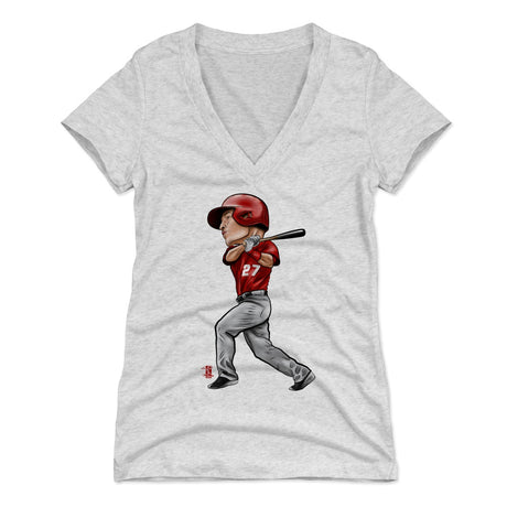 Mike Trout Women's V-Neck T-Shirt | 500 LEVEL