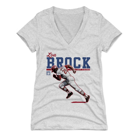 Lou Brock Women's V-Neck T-Shirt | 500 LEVEL