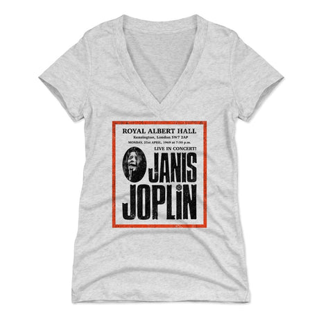 Janis Joplin Women's V-Neck T-Shirt | 500 LEVEL
