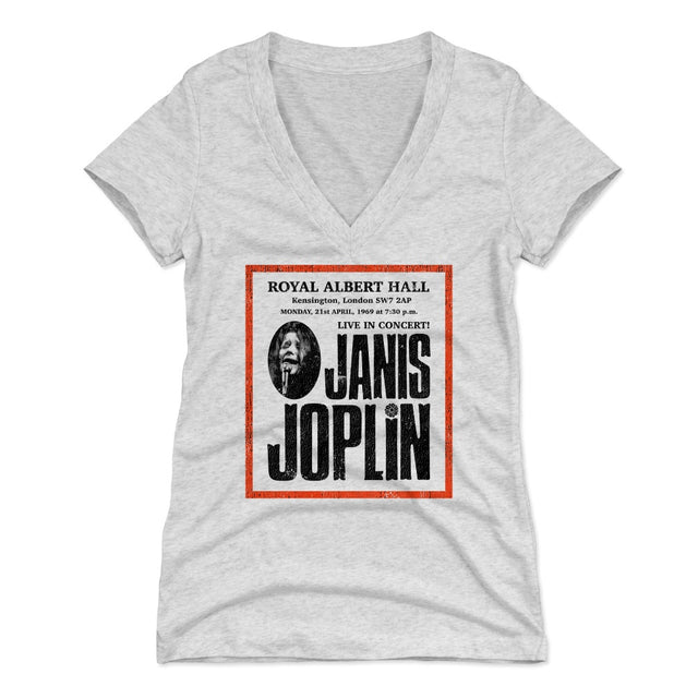 Janis Joplin Women's V-Neck T-Shirt | 500 LEVEL