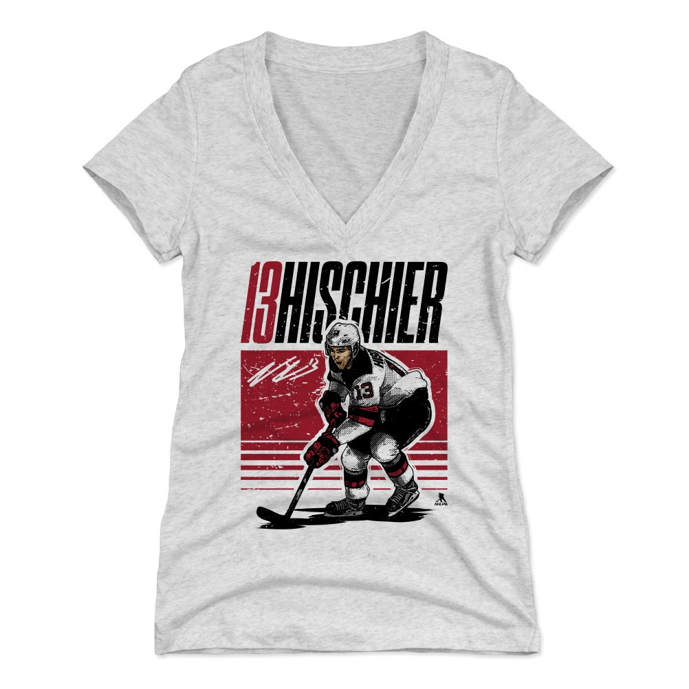 Nico Hischier Women's V-Neck T-Shirt | 500 LEVEL