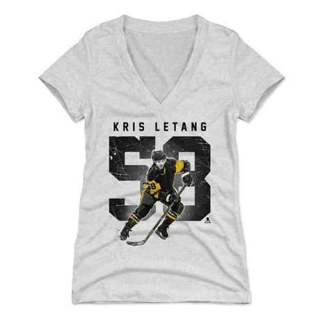 Kris Letang Women's V-Neck T-Shirt | 500 LEVEL