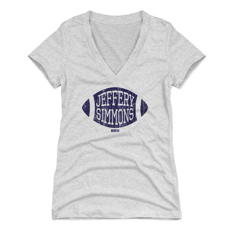 Jeffery Simmons Women's V-Neck T-Shirt | 500 LEVEL