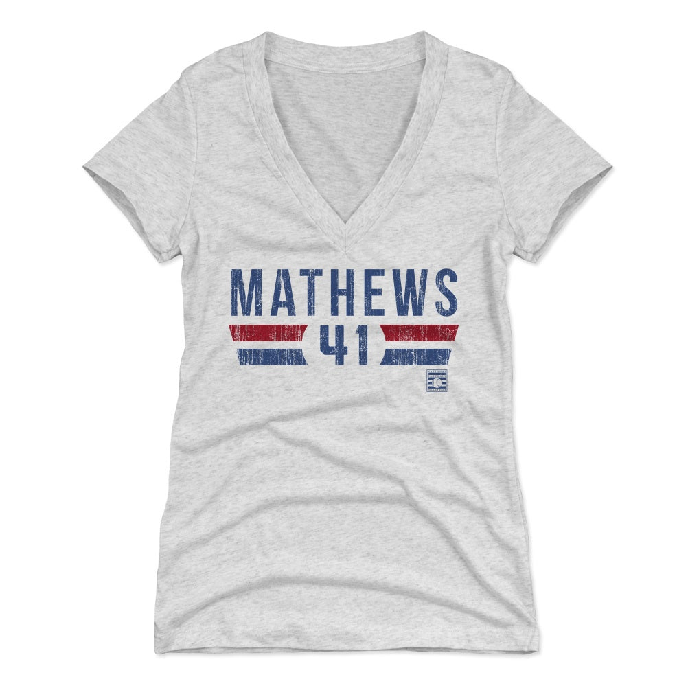 Eddie Mathews Women's V-Neck T-Shirt | 500 LEVEL