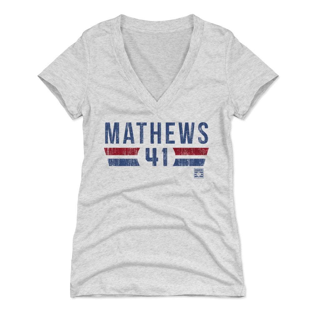 Eddie Mathews Women&#39;s V-Neck T-Shirt | 500 LEVEL