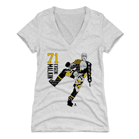 Evgeni Malkin Women's V-Neck T-Shirt | 500 LEVEL