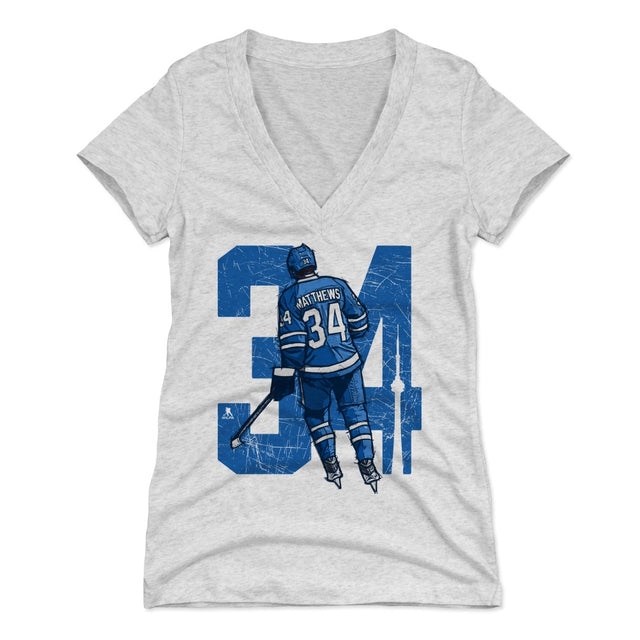 Auston Matthews Women's V-Neck T-Shirt | 500 LEVEL