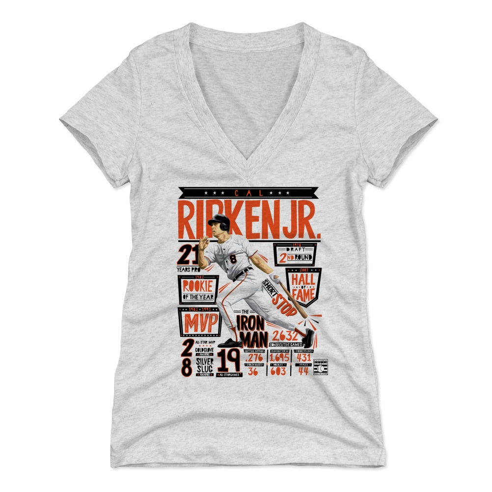 Cal Ripken Jr. Women's V-Neck T-Shirt | 500 LEVEL
