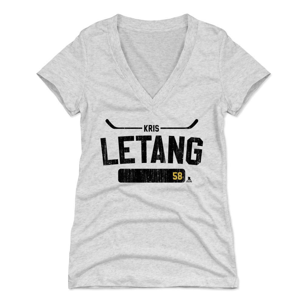 Kris Letang Women's V-Neck T-Shirt | 500 LEVEL