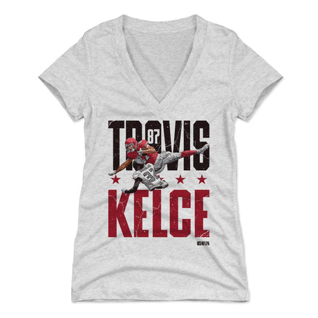 Travis Kelce Women's V-Neck T-Shirt | 500 LEVEL