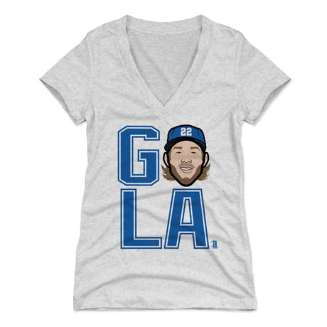 Clayton Kershaw Women's V-Neck T-Shirt | 500 LEVEL