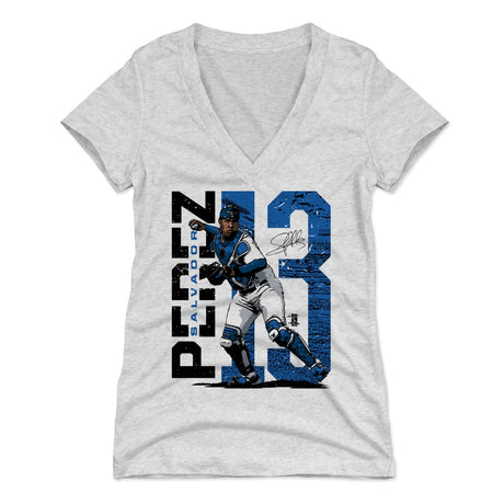 Salvador Perez Women's V-Neck T-Shirt | 500 LEVEL
