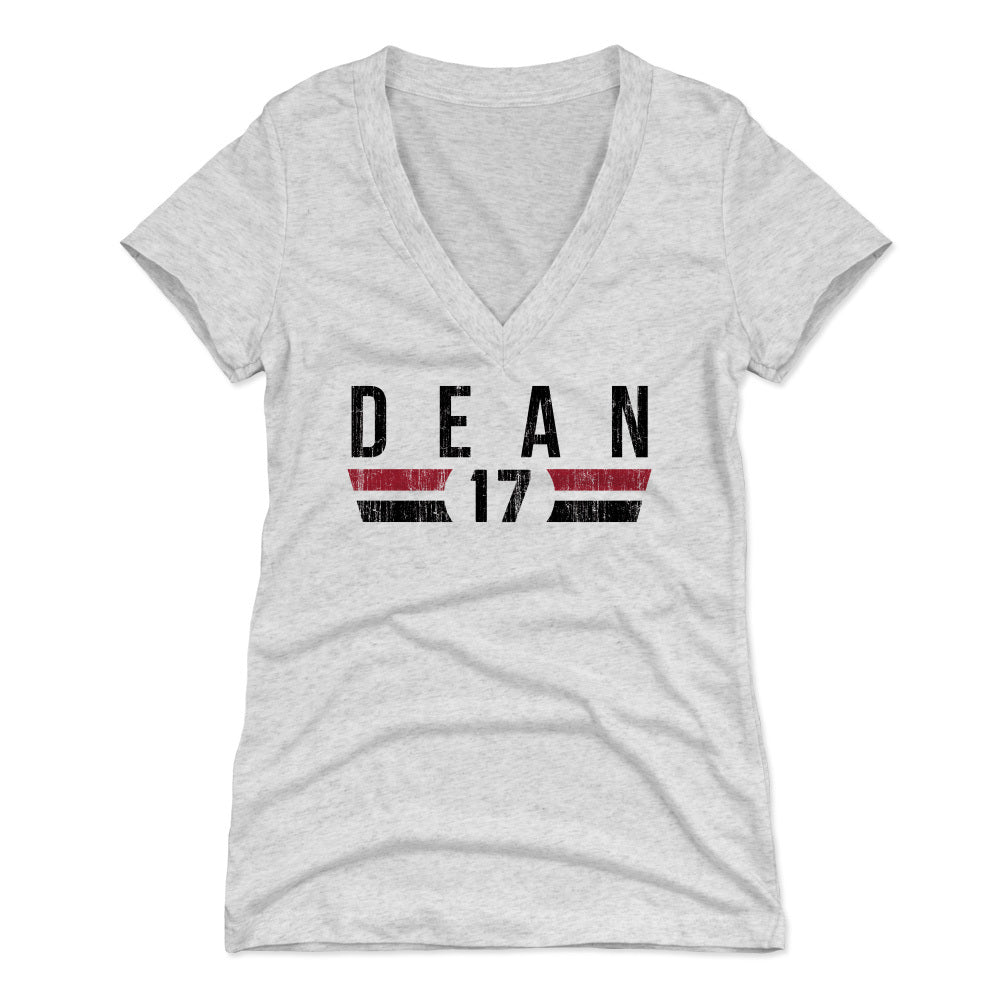 Nakobe Dean Women's V-Neck T-Shirt | 500 LEVEL