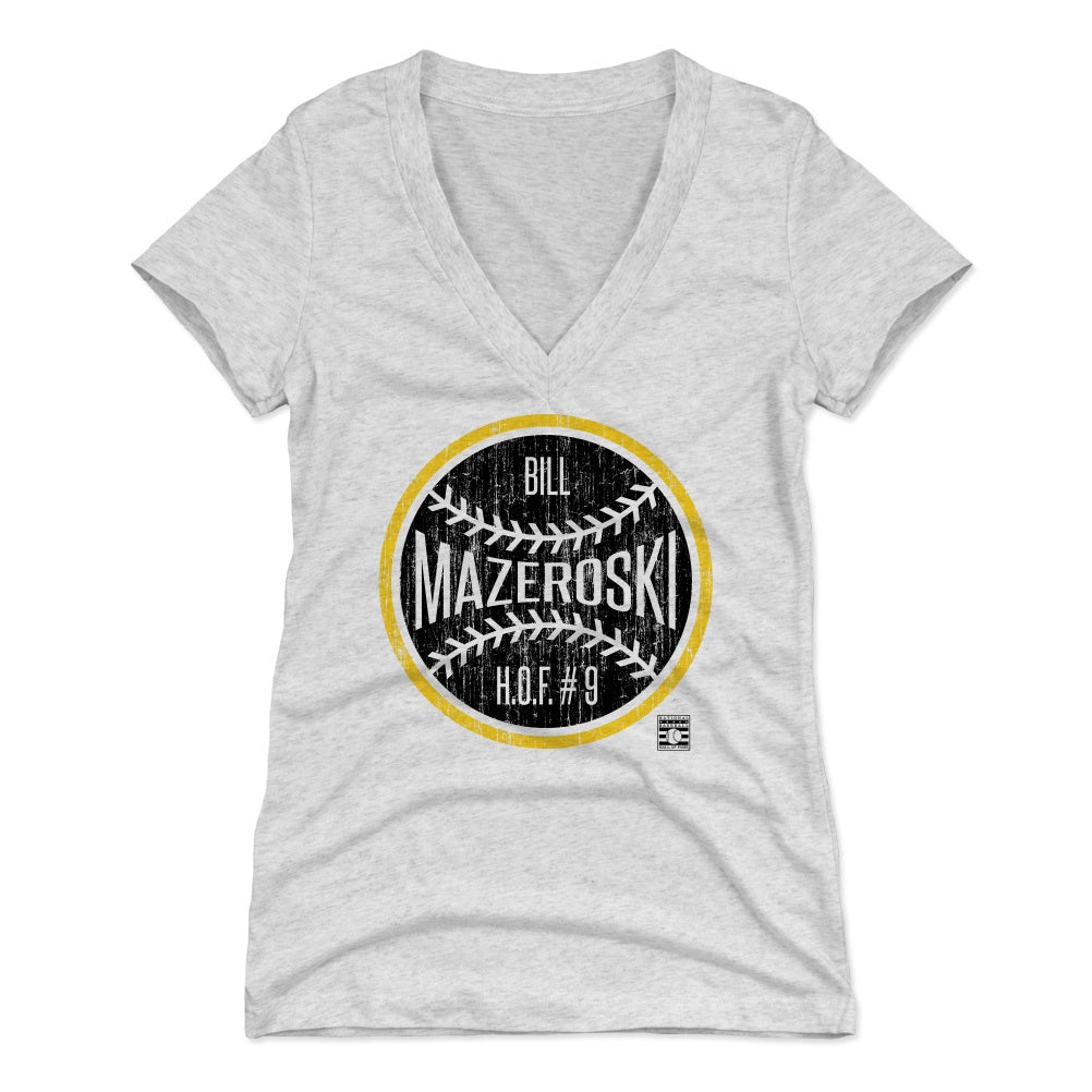 Bill Mazeroski Women's V-Neck T-Shirt | 500 LEVEL