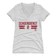 Red Schoendienst Women's V-Neck T-Shirt | 500 LEVEL