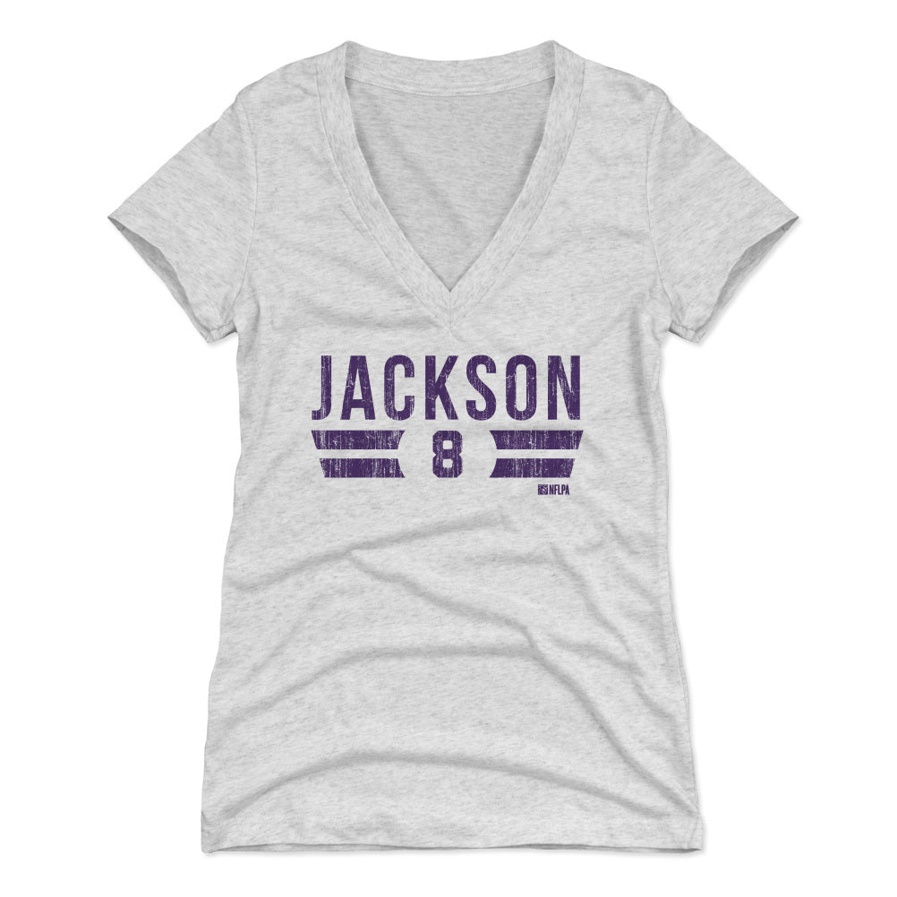 Lamar Jackson Women's V-Neck T-Shirt | 500 LEVEL