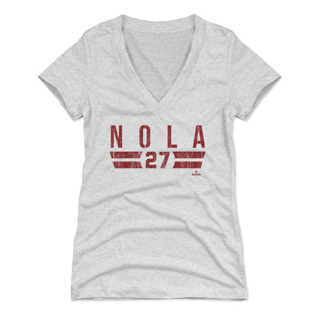 Aaron Nola Women's V-Neck T-Shirt | 500 LEVEL