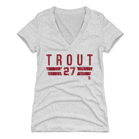 Mike Trout Women's V-Neck T-Shirt | 500 LEVEL