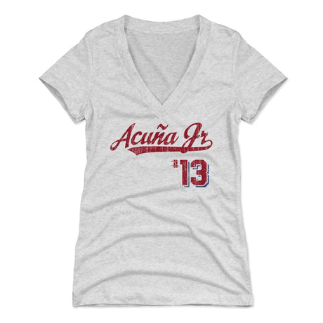 Ronald Acuna Jr. Women's V-Neck T-Shirt | 500 LEVEL
