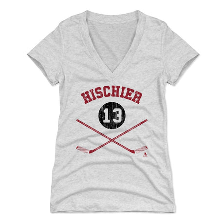Nico Hischier Women's V-Neck T-Shirt | 500 LEVEL