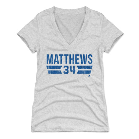 Auston Matthews Women's V-Neck T-Shirt | 500 LEVEL