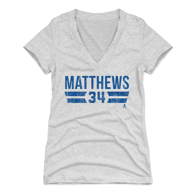 Auston Matthews Women's V-Neck T-Shirt | 500 LEVEL