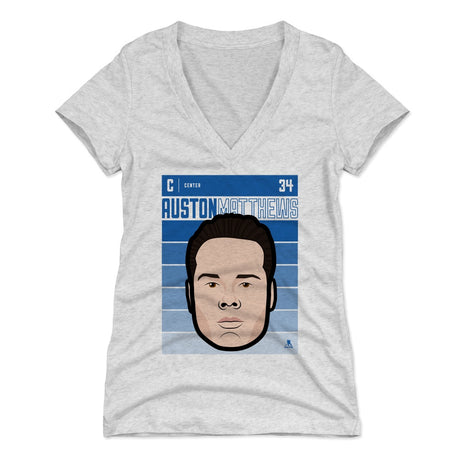 Auston Matthews Women's V-Neck T-Shirt | 500 LEVEL