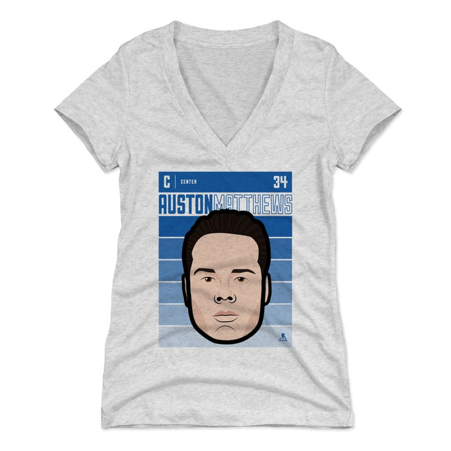 Auston Matthews Women's V-Neck T-Shirt | 500 LEVEL