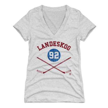 Gabriel Landeskog Women's V-Neck T-Shirt | 500 LEVEL