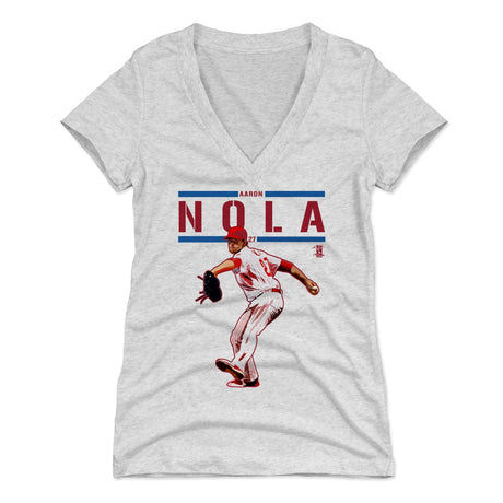 Aaron Nola Women's V-Neck T-Shirt | 500 LEVEL