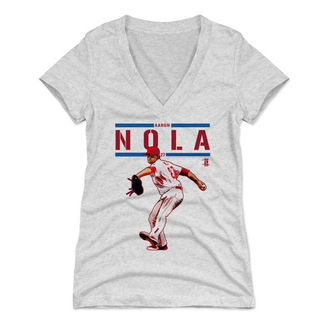 Aaron Nola Women's V-Neck T-Shirt | 500 LEVEL