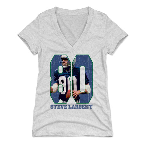 Steve Largent Women's V-Neck T-Shirt | 500 LEVEL